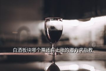 白酒板塊哪個票還有上漲的潛力求指教