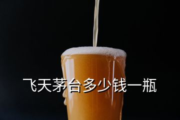 飛天茅臺多少錢一瓶