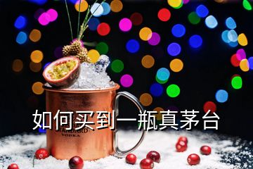 如何買到一瓶真茅臺