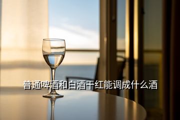 普通啤酒和白酒干紅能調(diào)成什么酒