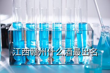 江西贛州什么酒最出名