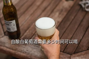 自釀白葡萄酒需要多少時間可以喝