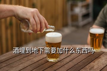 酒埋到地下需要加什么東西嗎