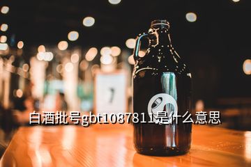 白酒批號(hào)gbt1087811是什么意思