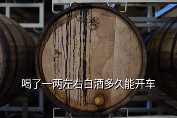 喝了一兩左右白酒多久能開車