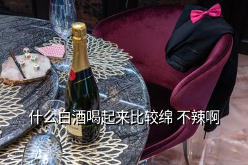 什么白酒喝起來(lái)比較綿 不辣啊