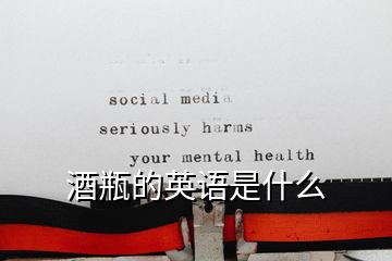 酒瓶的英語是什么