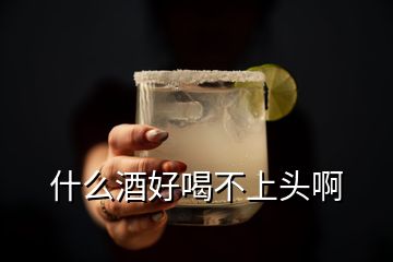 什么酒好喝不上頭啊