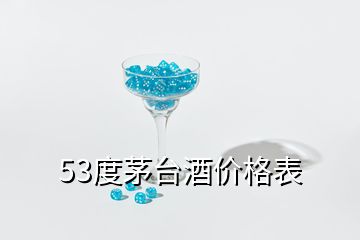 53度茅臺酒價格表