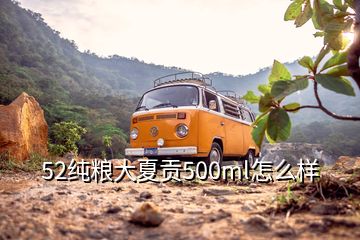 52純糧大夏貢500ml怎么樣