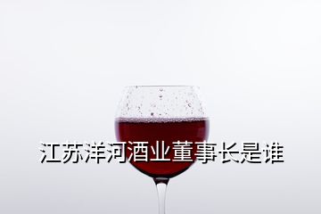 江蘇洋河酒業(yè)董事長是誰