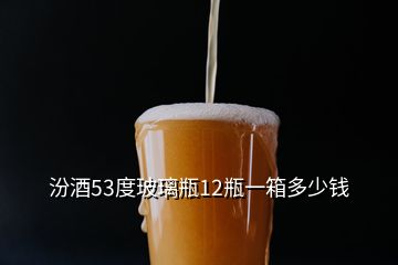 汾酒53度玻璃瓶12瓶一箱多少錢(qián)