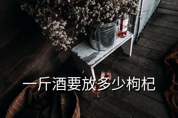 一斤酒要放多少枸杞