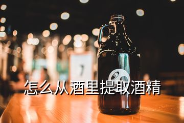 怎么從酒里提取酒精