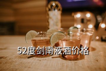 52度劍南液酒價格