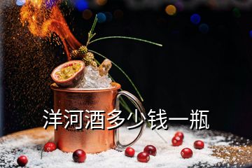 洋河酒多少錢一瓶