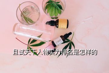 且試天下人物實(shí)力排名是怎樣的