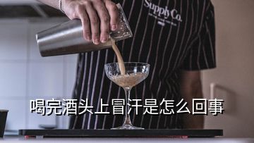 喝完酒頭上冒汗是怎么回事