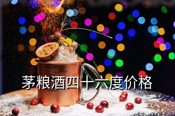 茅糧酒四十六度價格