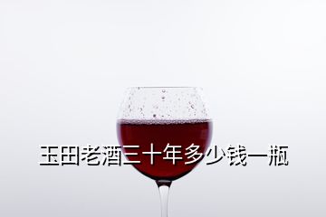 玉田老酒三十年多少錢一瓶