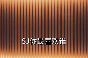 SJ你最喜歡誰(shuí)