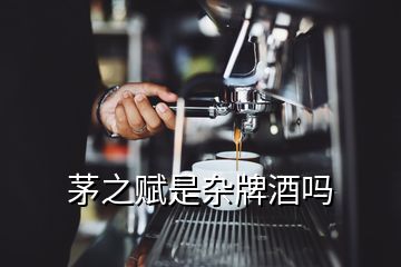 茅之賦是雜牌酒嗎