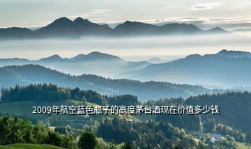 2009年航空藍(lán)色瓶子的高度茅臺(tái)酒現(xiàn)在價(jià)值多少錢(qián)
