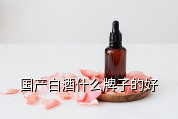 國(guó)產(chǎn)白酒什么牌子的好