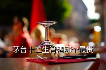 茅臺十二生肖酒哪個最貴