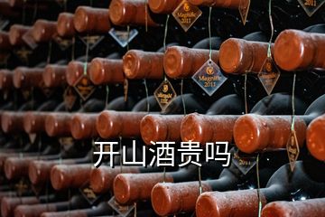 開(kāi)山酒貴嗎