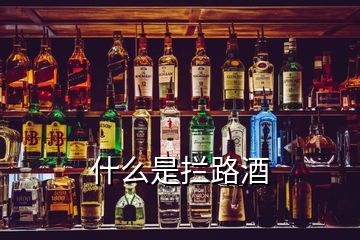 什么是攔路酒