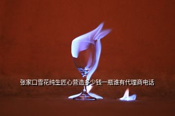 張家口雪花純生匠心營造多少錢一瓶誰有代理商電話