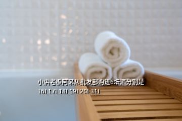 小店老板阿呆從批發(fā)部購(gòu)進(jìn)6壇酒分別是16L17L18L19L20L31L