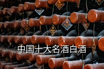 中國十大名酒白酒