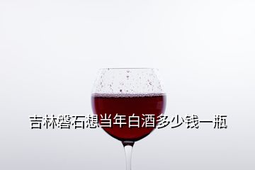 吉林磐石想當(dāng)年白酒多少錢一瓶