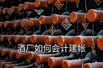 酒廠如何會計建帳