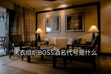 黑衣組織BOSS酒名代號(hào)是什么