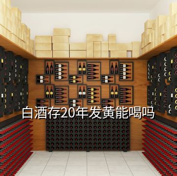 白酒存20年發(fā)黃能喝嗎