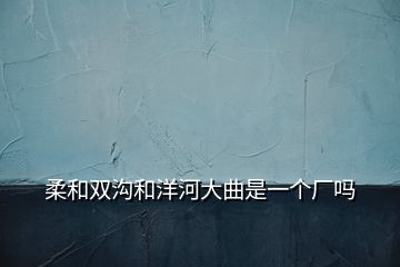 柔和雙溝和洋河大曲是一個(gè)廠嗎