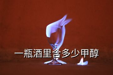 一瓶酒里含多少甲醇