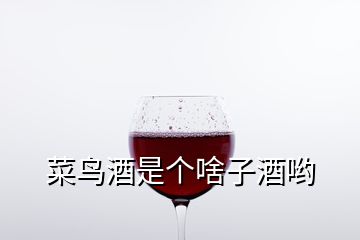 菜鳥(niǎo)酒是個(gè)啥子酒喲