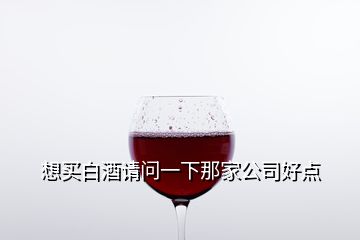 想買白酒請問一下那家公司好點