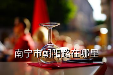 南寧市朝陽路在哪里