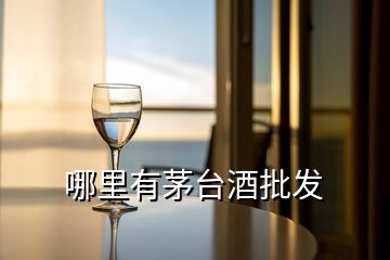 哪里有茅臺(tái)酒批發(fā)