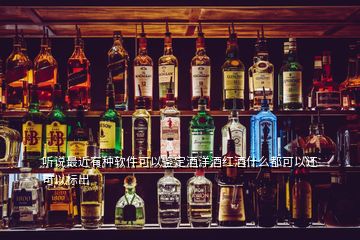 聽說最近有種軟件可以鑒定酒洋酒紅酒什么都可以還可以標(biāo)出