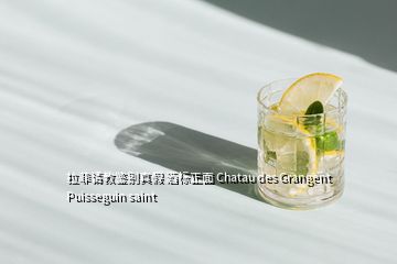 拉菲請(qǐng)教鑒別真假 酒標(biāo)正面 Chatau des Grangent Puisseguin saint