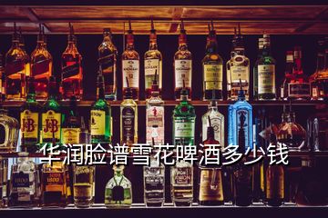 華潤臉譜雪花啤酒多少錢