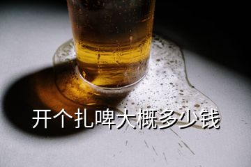 開個扎啤大概多少錢