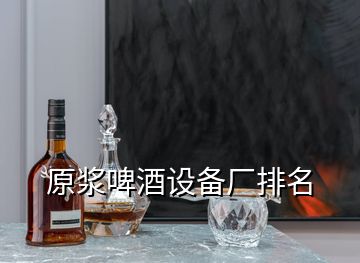 原漿啤酒設備廠排名