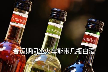 春運期間坐火車能帶幾瓶白酒